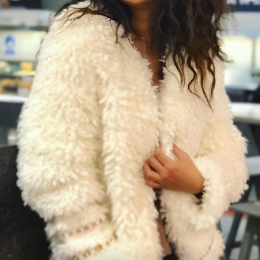 Arianna Faux Fur, White Jacket